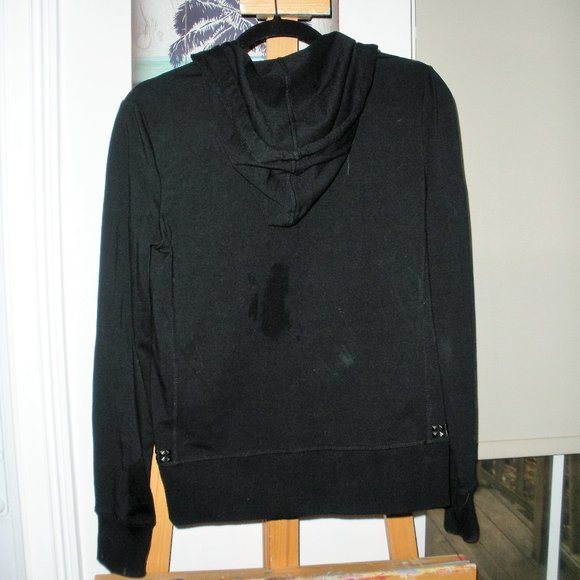 Vintage SET: Boston Proper Black w/studs Hooded Jacket & Pants  SZ: S - Picture 4 of 12